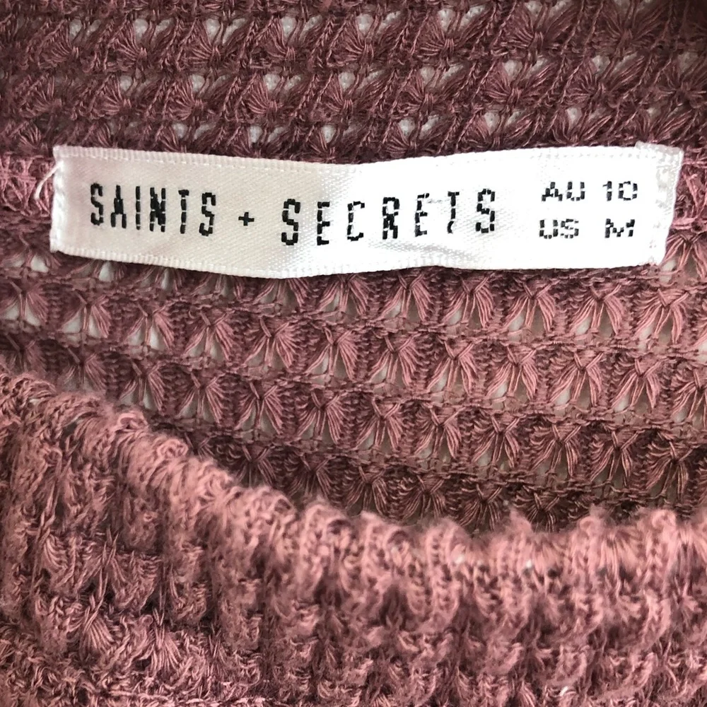 COPY - SAINTS+SECRETS purple romper (off the shoulder)- size 10 - Picture 2 of 2